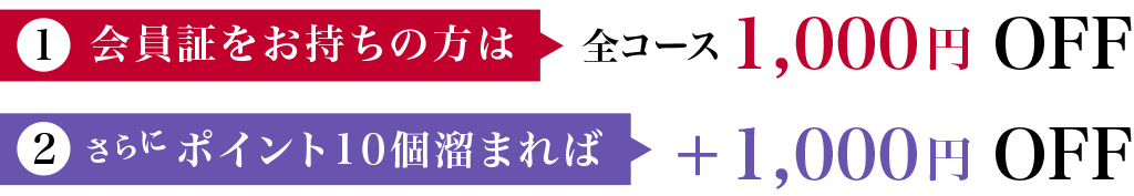 会員証をお持ちの方